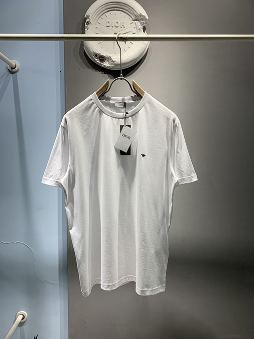 ディオール  新しいファッション蜂刺繍Tシャツ