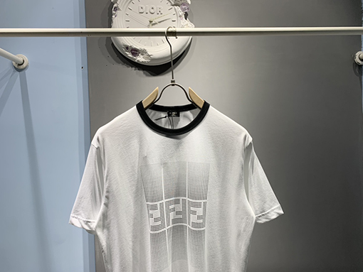 フェンディコピー ファッション新作グラデーションFFプリントTシャツ