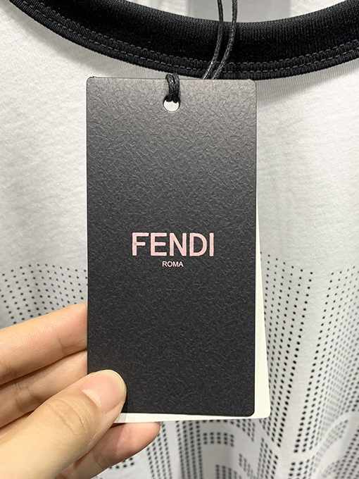 フェンディコピー ファッション新作グラデーションFFプリントTシャツ