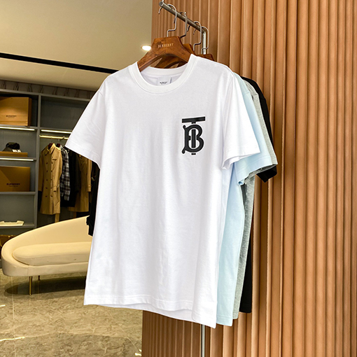 バーバリー ロゴ柄コットンゆったりフィット半袖Tシャツ