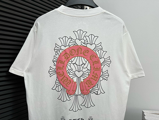 クロムハーツコピー サンスクリット語のラウンドネックTシャツ