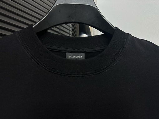 バレンシアガXシュプリーム コラボ落書きオフセット半袖Tシャツ