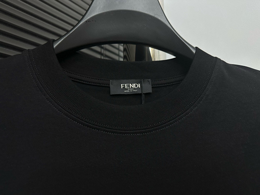 フェンディコピー コットン プリントTシャツ半袖Tシャツ