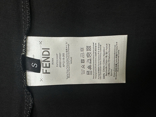 フェンディコピー コットン プリントTシャツ半袖Tシャツ