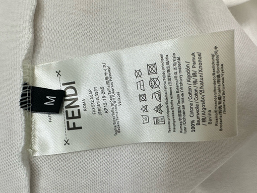 フェンディコピー  コットン プリントTシャツ半袖Tシャツ