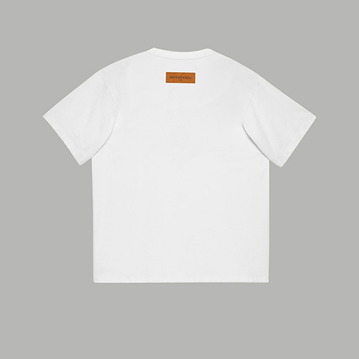ルイヴィトン 新しいパターンフェードレタープリント半袖Tシャツ