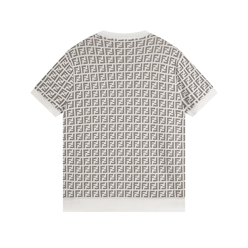 フェンディスーパーコピー ジャカードニット半袖Tシャツ