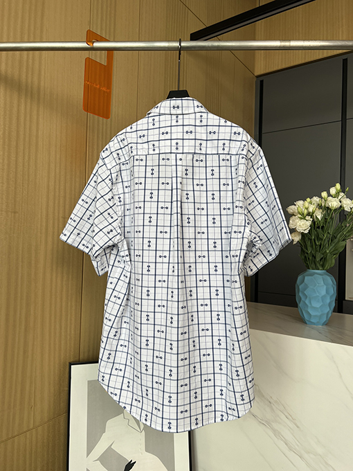 グッチ  新しい綿ジャカード半袖シャツ