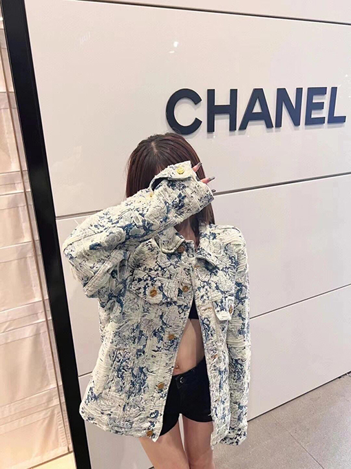 ルイヴィトン 新しい花のバラのジャカードデニムジャケット