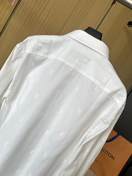 ルイヴィトン  ビジネスカジュアル長袖プリントシャツ