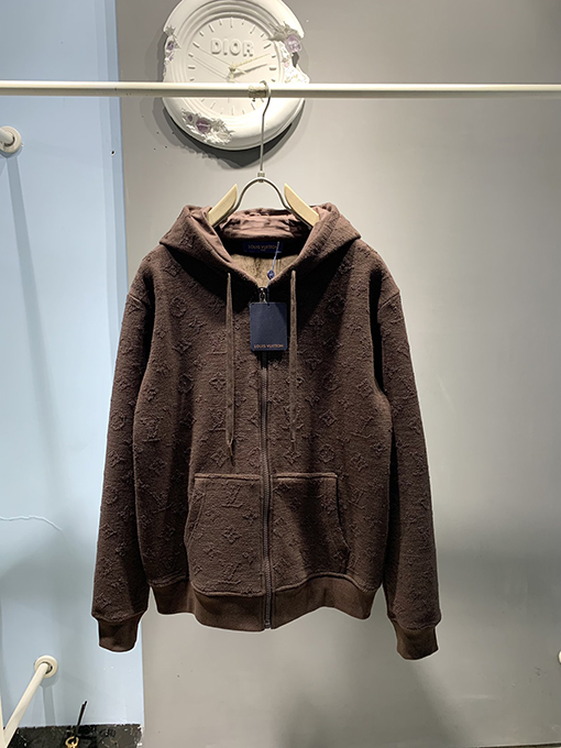 ルイヴィトン 新しいジャカード複合ベルベットコート