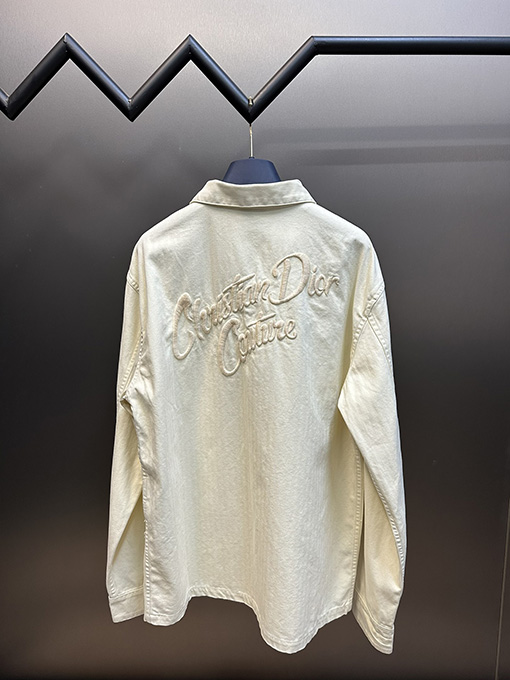 ディオール バッジ刺繍デニムジャケット