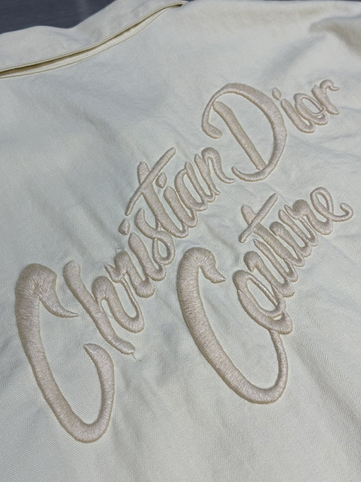 ディオール バッジ刺繍デニムジャケット