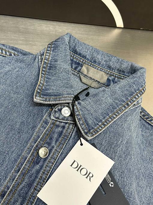 ディオール スズラン刺繍デニムシャツ