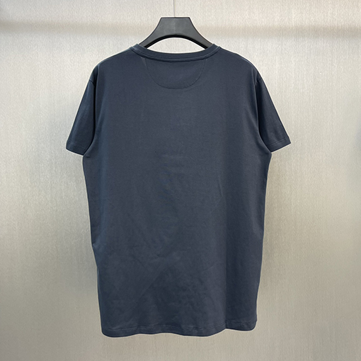 フェンディスーパーコピー 刺繍半袖ラウンドネックTシャツ
