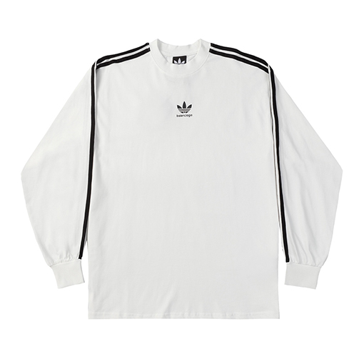 Balenciaga X Adidas スーパーコピー コラボレーションロゴプリント長袖シャツ