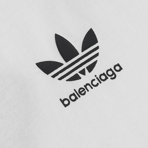 Balenciaga X Adidas スーパーコピー コラボレーションロゴプリント長袖シャツ