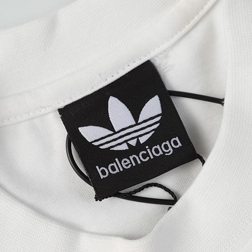 Balenciaga X Adidas スーパーコピー コラボレーションロゴプリント長袖シャツ