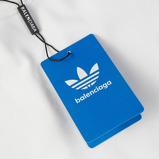 Balenciaga X Adidas スーパーコピー コラボレーションロゴプリント長袖シャツ