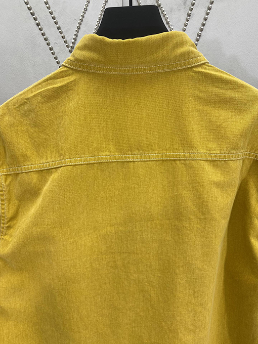 ディオールスーパーコピー  アルファベットロゴ刺繍ラペルシングルブレスト長袖シャツ