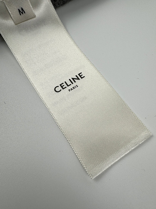 セリーヌ 胸の Celine ハーフジップ刺繍ニット