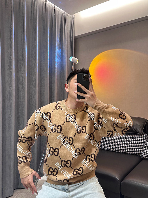 Gucci X Balenciaga コラボレーションジャカードニット