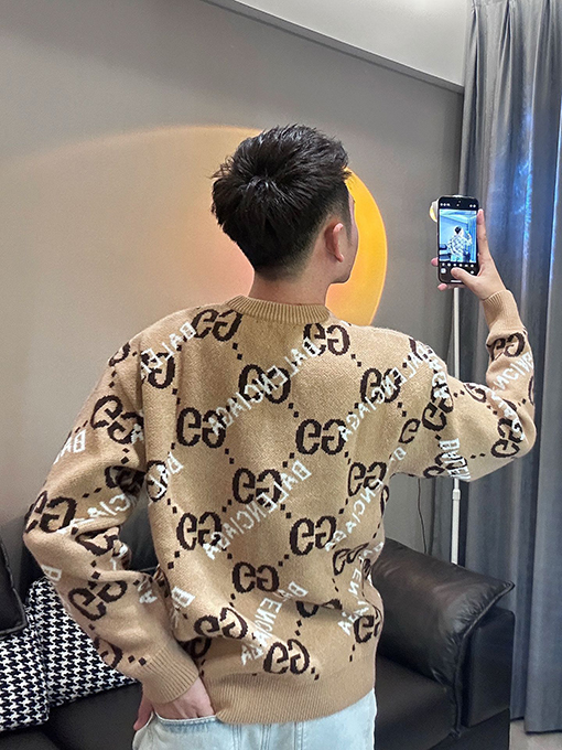 Gucci X Balenciaga コラボレーションジャカードニット