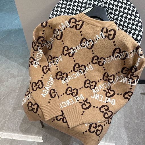 Gucci X Balenciaga コラボレーションジャカードニット