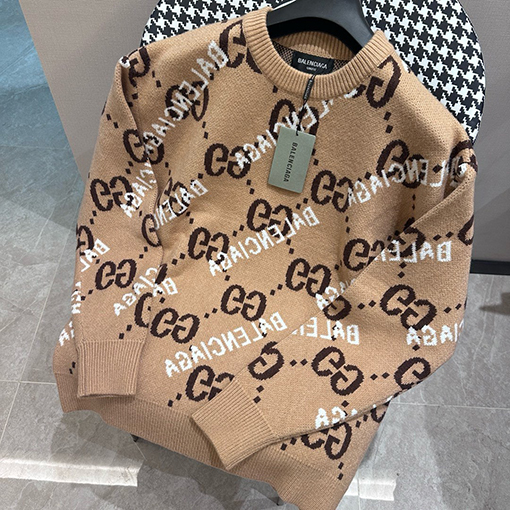 Gucci X Balenciaga コラボレーションジャカードニット