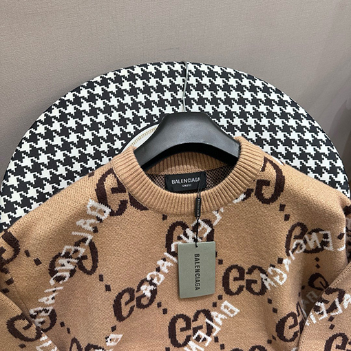 Gucci X Balenciaga コラボレーションジャカードニット