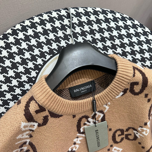 Gucci X Balenciaga コラボレーションジャカードニット