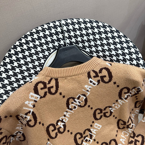 Gucci X Balenciaga コラボレーションジャカードニット