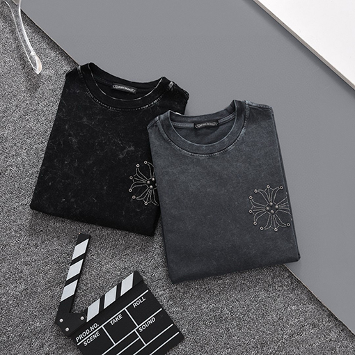 クロムハーツコピー 新しいファッションラウンドネック半袖Tシャツ