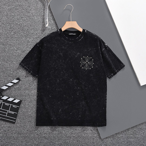 クロムハーツコピー 新しいファッションラウンドネック半袖Tシャツ