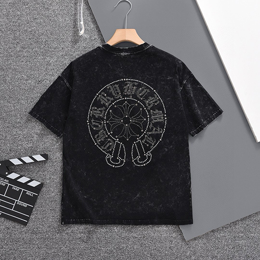 クロムハーツコピー 新しいファッションラウンドネック半袖Tシャツ