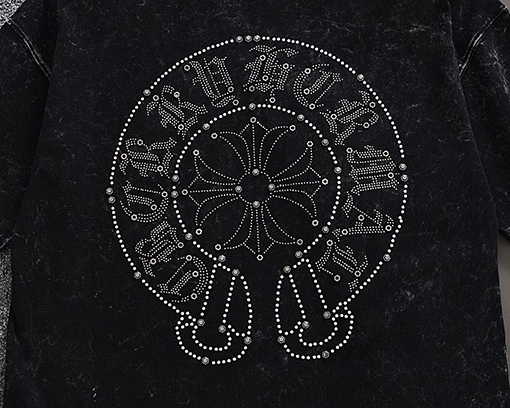 クロムハーツコピー 新しいファッションラウンドネック半袖Tシャツ
