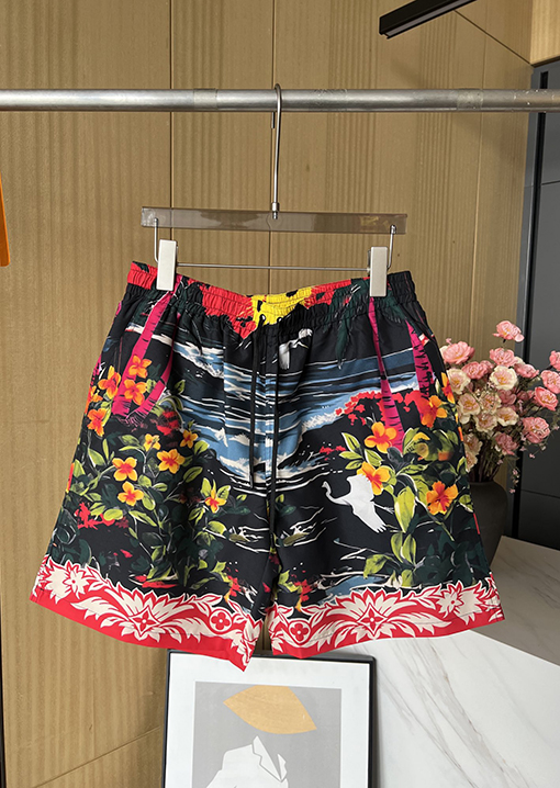 ルイヴィトンコピー コットンプリントビーチショーツ