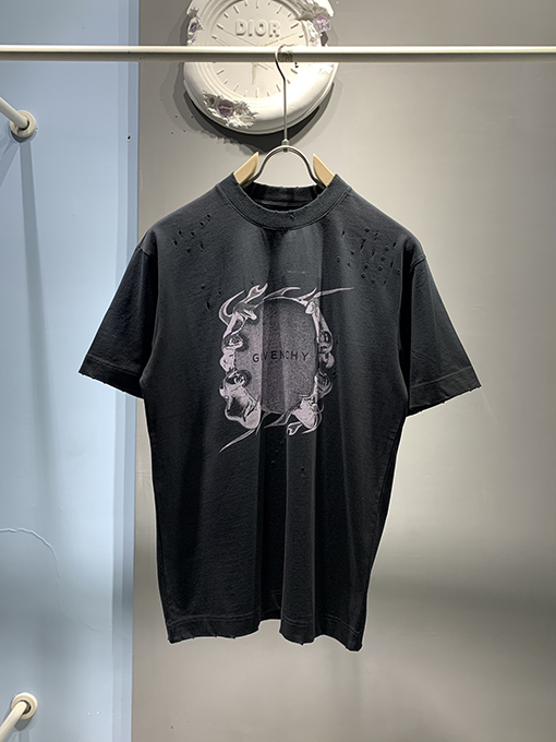 ジバンシイ 新しいリングファッションプリント擦り切れたTシャツ
