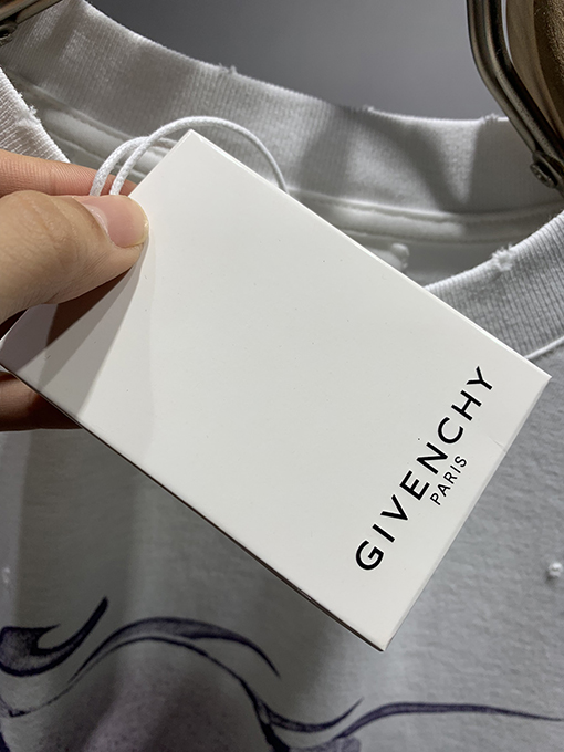 ジバンシイ 新しいリングファッションプリント擦り切れたTシャツ