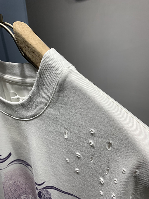 ジバンシイ 新しいリングファッションプリント擦り切れたTシャツ
