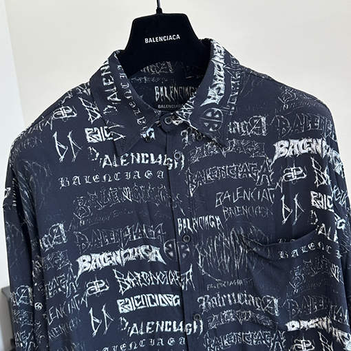 バレンシアガ DIY Metal Allover 大きいサイズのシャツ