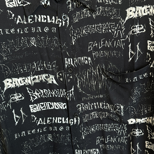 バレンシアガ  DIY Metal Allover 大きいサイズのシャツ