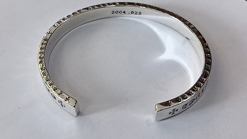 クロムハーツ ファッションシルバーブレスレット ロゴブレスレット