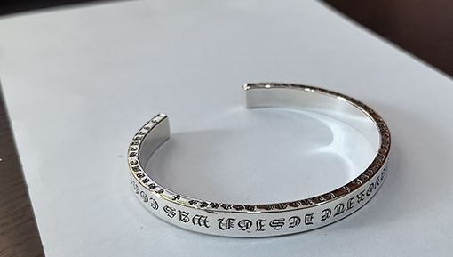 クロムハーツ ファッションシルバーブレスレット ロゴブレスレット