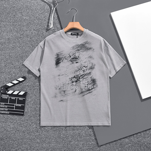 クロムハーツ プリントラウンドネック半袖Tシャツ