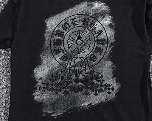 クロムハーツ プリントラウンドネック半袖Tシャツ