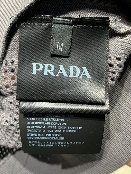 プラダ ファッションシルクコットンブレンドメッシュポロシャツ
