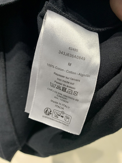 ディオール 新しいCoutureプリント穴Tシャツ