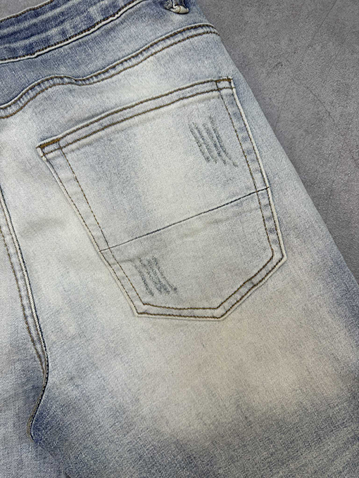 アミリ 新しいストリートトレンドストレッチハイストリートストレートジーンズ