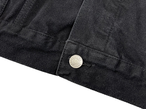 バレンシアガ  コーラバックアルファベットロゴ刺繍デニムジャケット